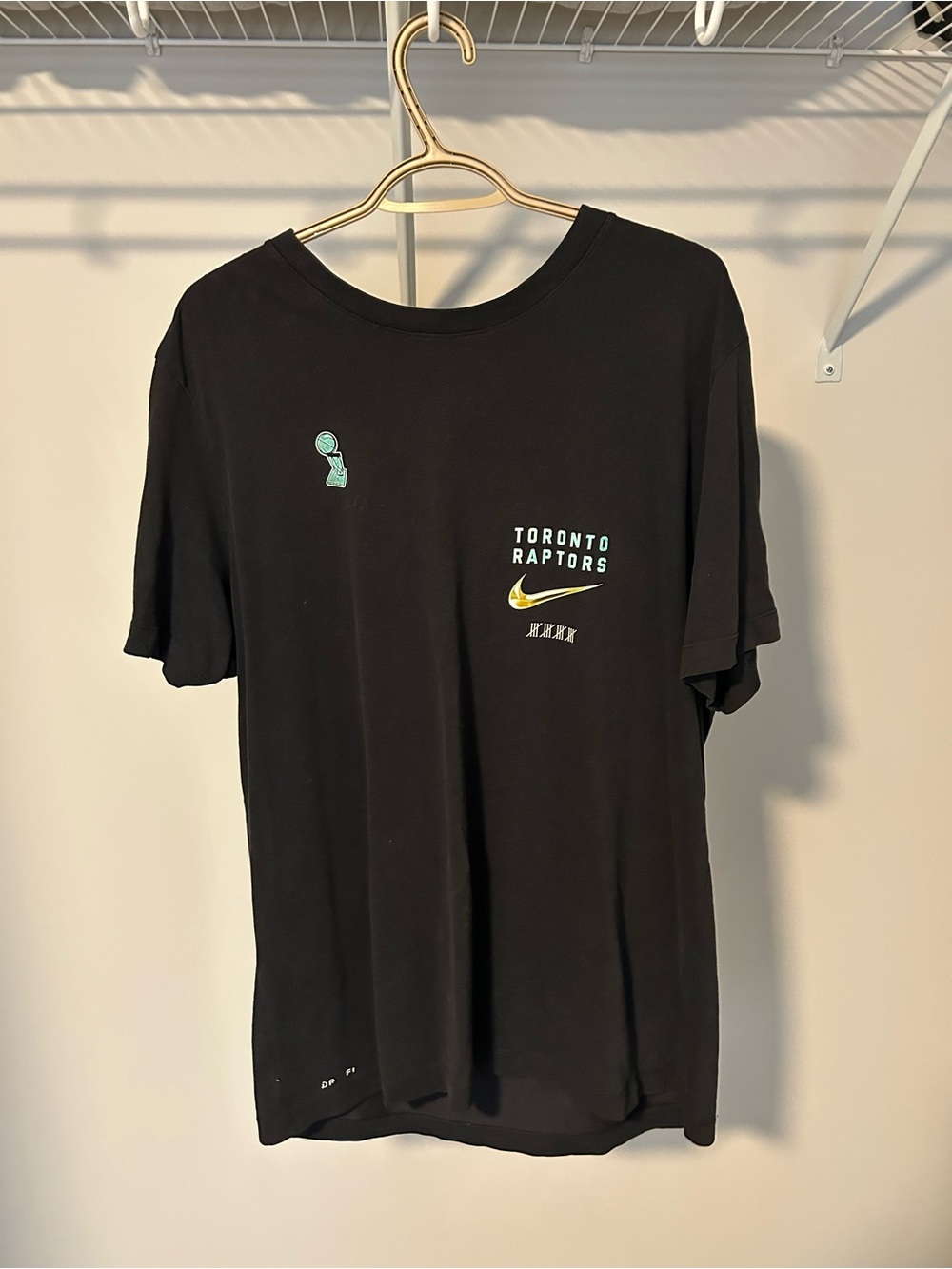 Nike Black Toronto Raptors Logo Short Sleeve Tee